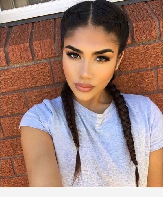 Braid short - makeup